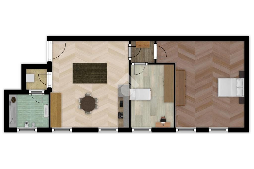 Three-room apartment Via della Madonna, Corbetta - floor plans 1