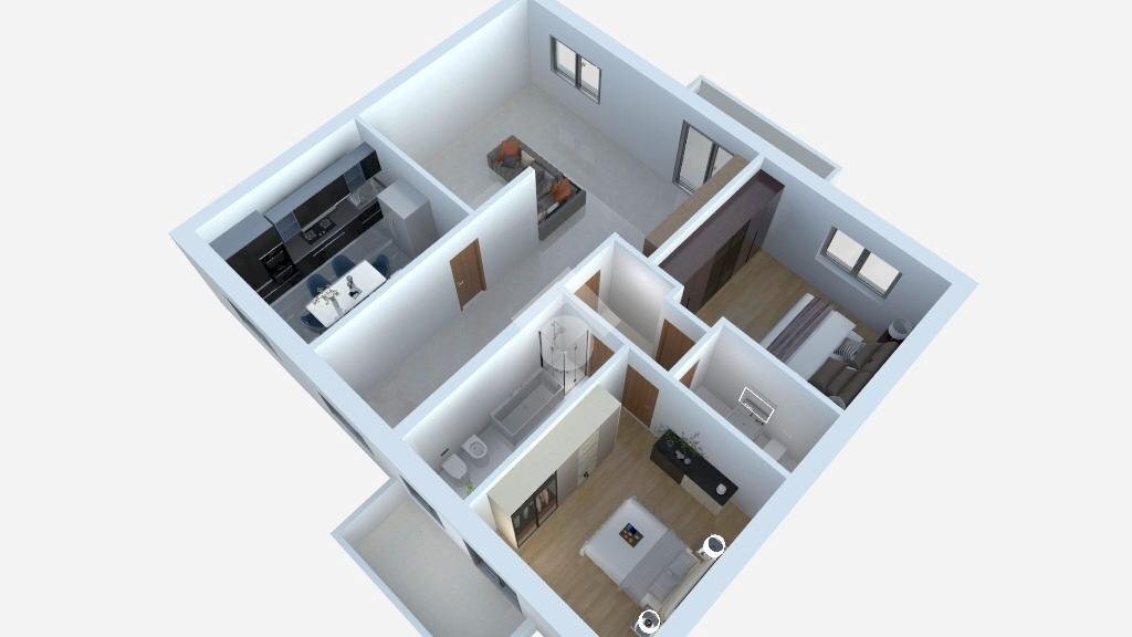 Three-room apartment Via edmondo de amicis, Sedriano - floor plans 1