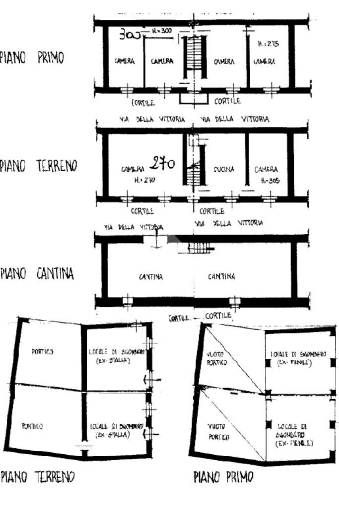 Casa semi indipendente Via Marco, Piea - planimetria 1
