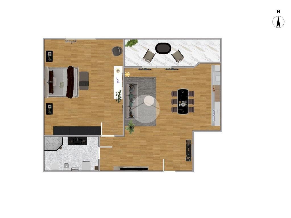 Bilocale Via Milano, Corsico - planimetria 1