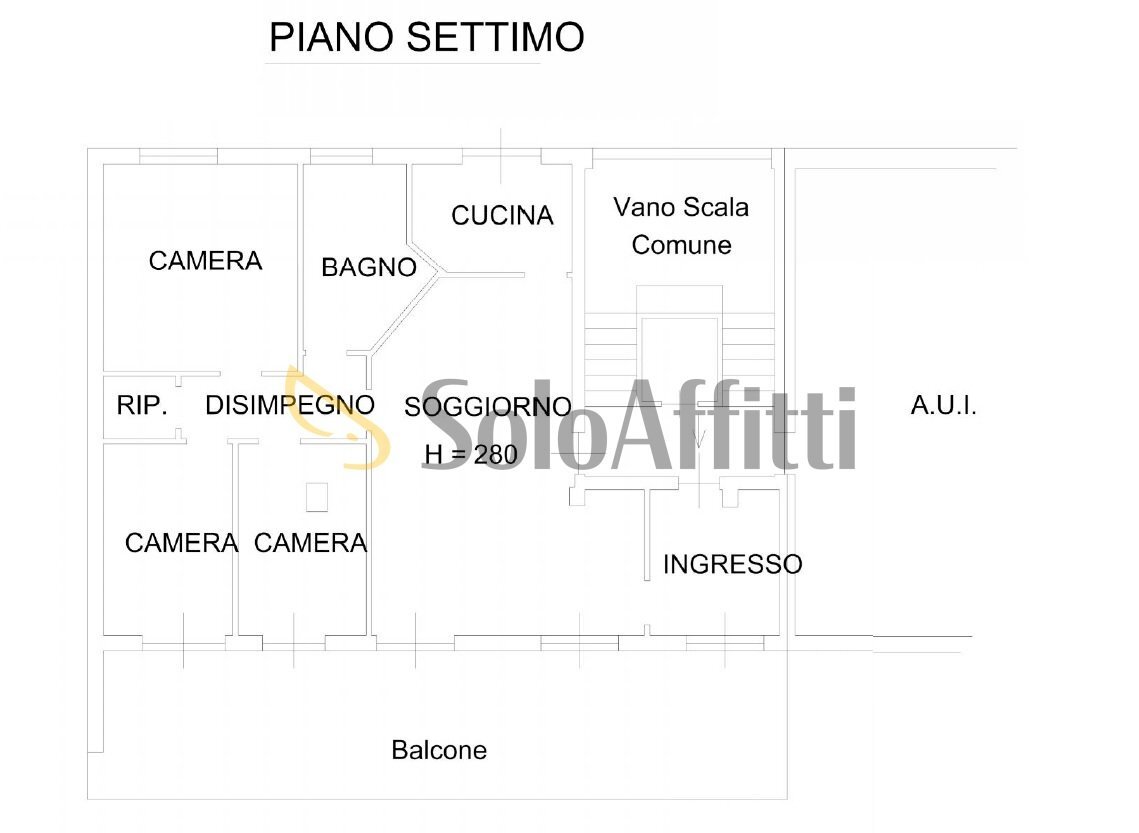 Appartamento Borgomanero - planimetria 1