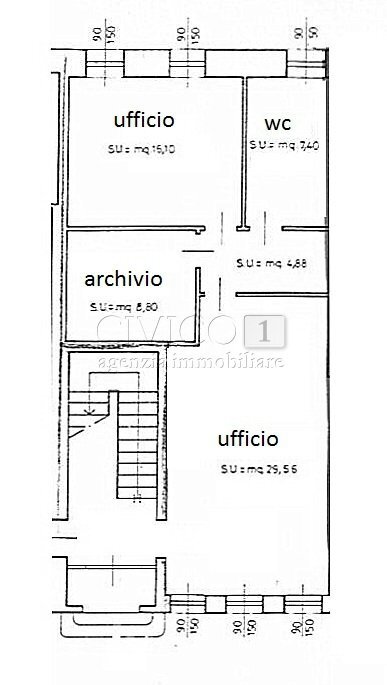 ufficio Piano terra.jpg - Ufficio via Pola, Torri di Quartesolo - planimetria 1