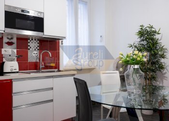 Zona living con angolo cottura - Trilocale Via Machiavelli 47, Roma - foto 9