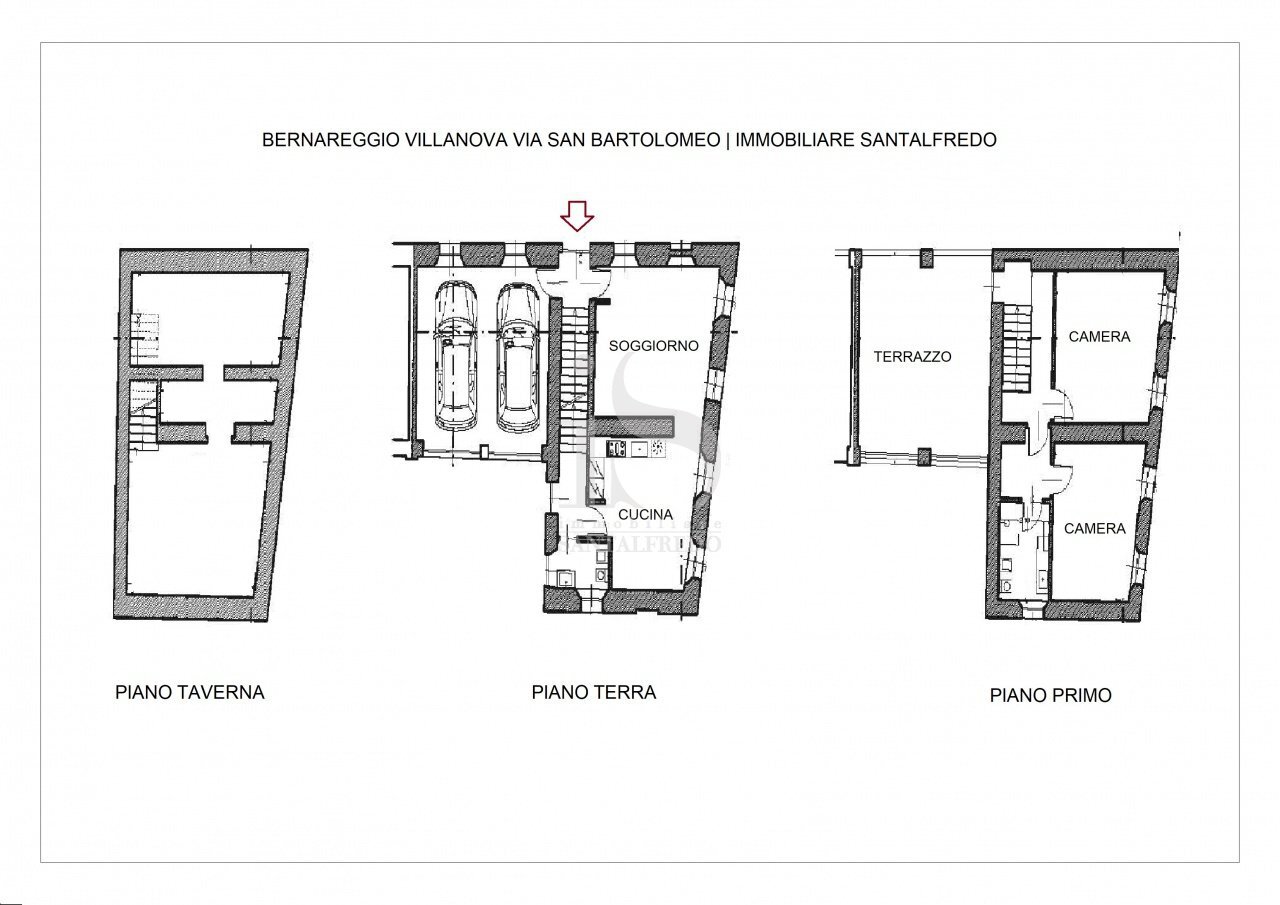 Bernareggio Villanova Villa Ristrutturata - Townhouse VIA SAN BARTOLOMEO, 10, Bernareggio - floor plans 1