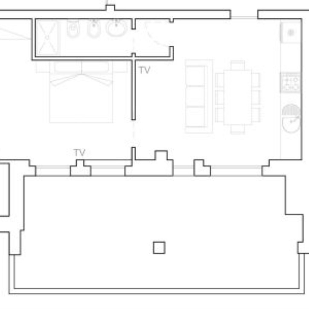 Bilocale Via Guglielmo Marconi, Bologna (zona Centro Storico) - planimetria 1