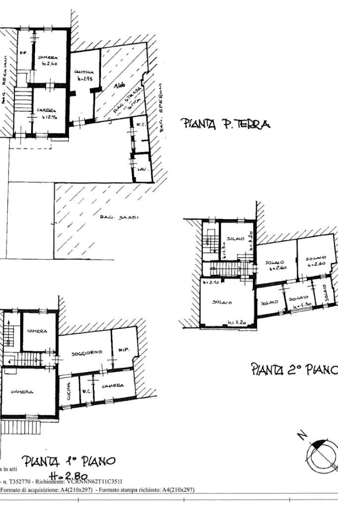 Semi-detached house Viale Dante Alighieri, Castelnovo di Sotto - floor plans 1