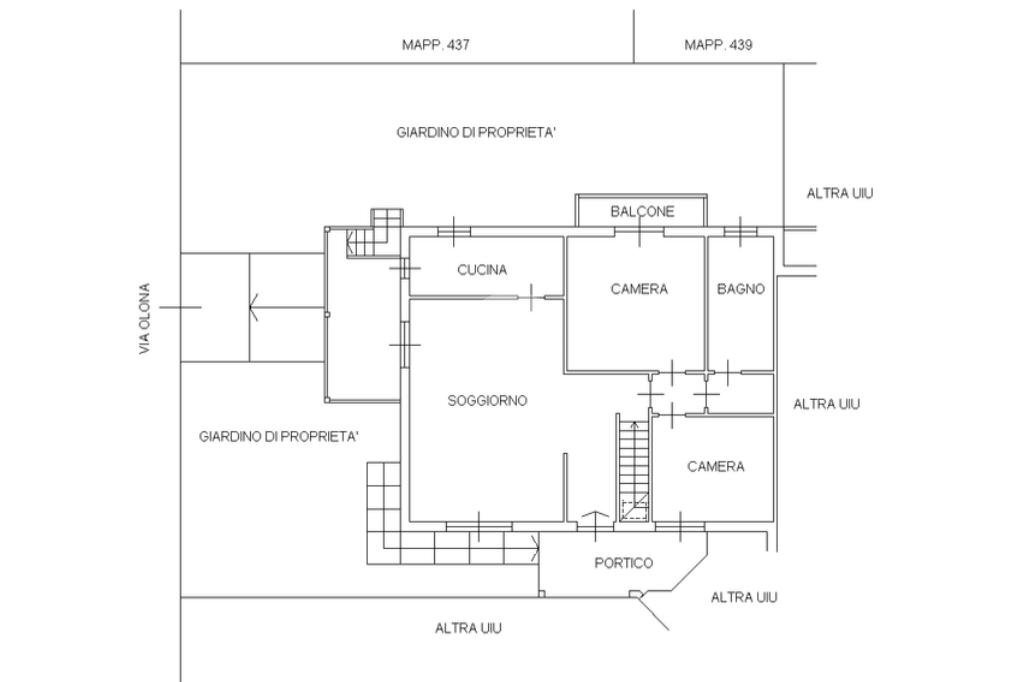 Porzione di casa Via Olona, Garbagnate Milanese - planimetria 1
