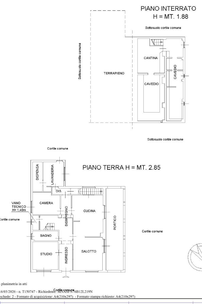 Villa Via M. Cuneo, Avigliana - planimetria 1