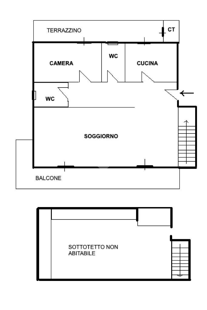 Quadrilocale Candiolo, Candiolo - planimetria 1