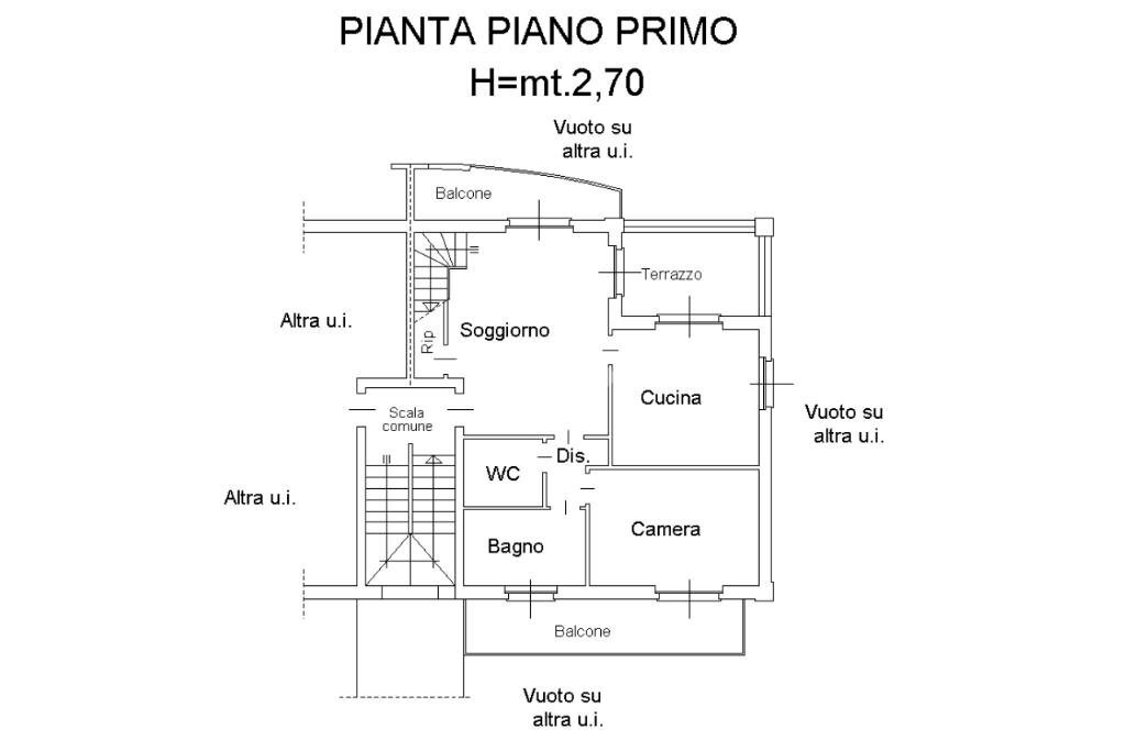 Apartment Via Origlia, Castiglione Torinese - floor plans 1