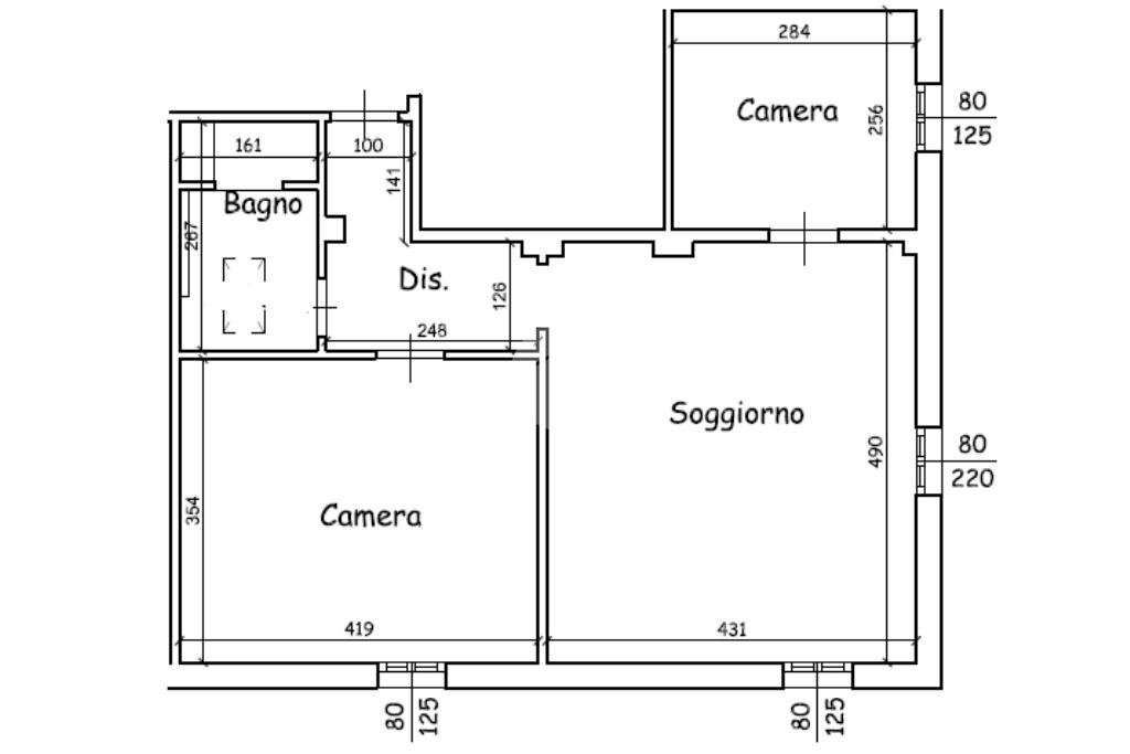 Trilocale Via Panoramica, Zola Predosa - planimetria 1