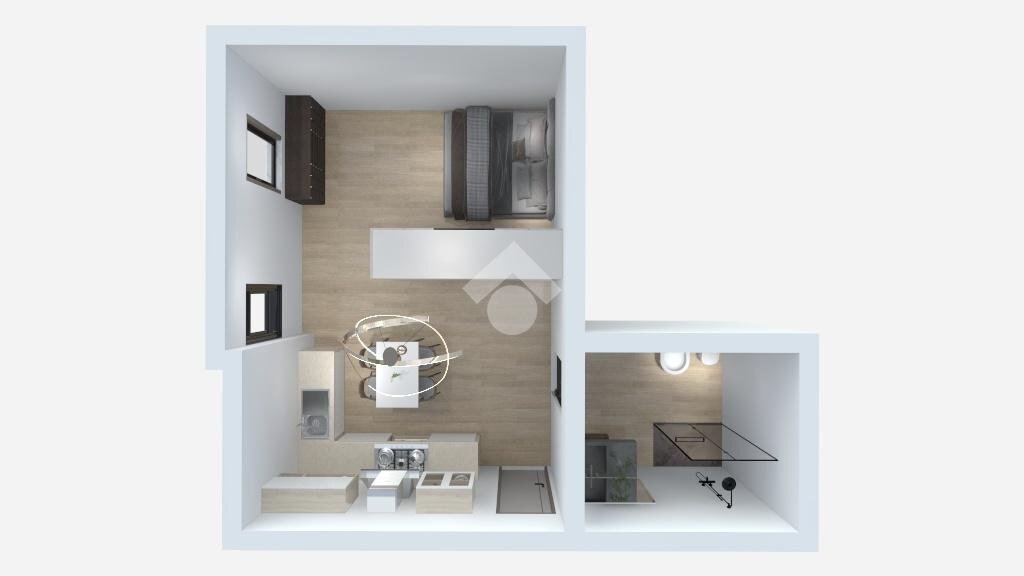 One-room apartment Via Antonio Gramsci, San Giovanni in Persiceto - floor plans 1