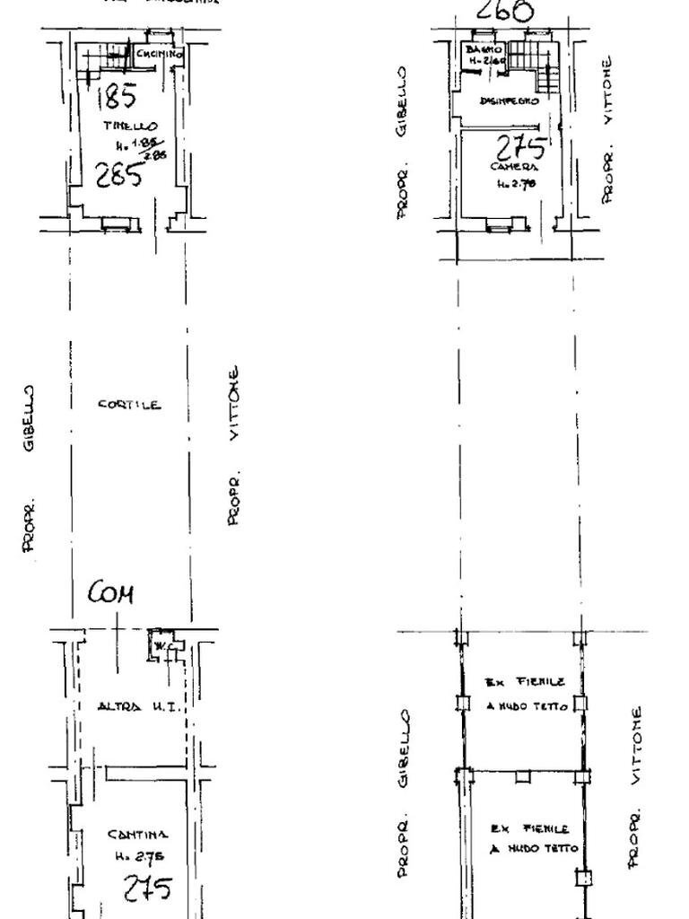 Semi-detached house Via Anselmina, Lauriano - floor plans 1