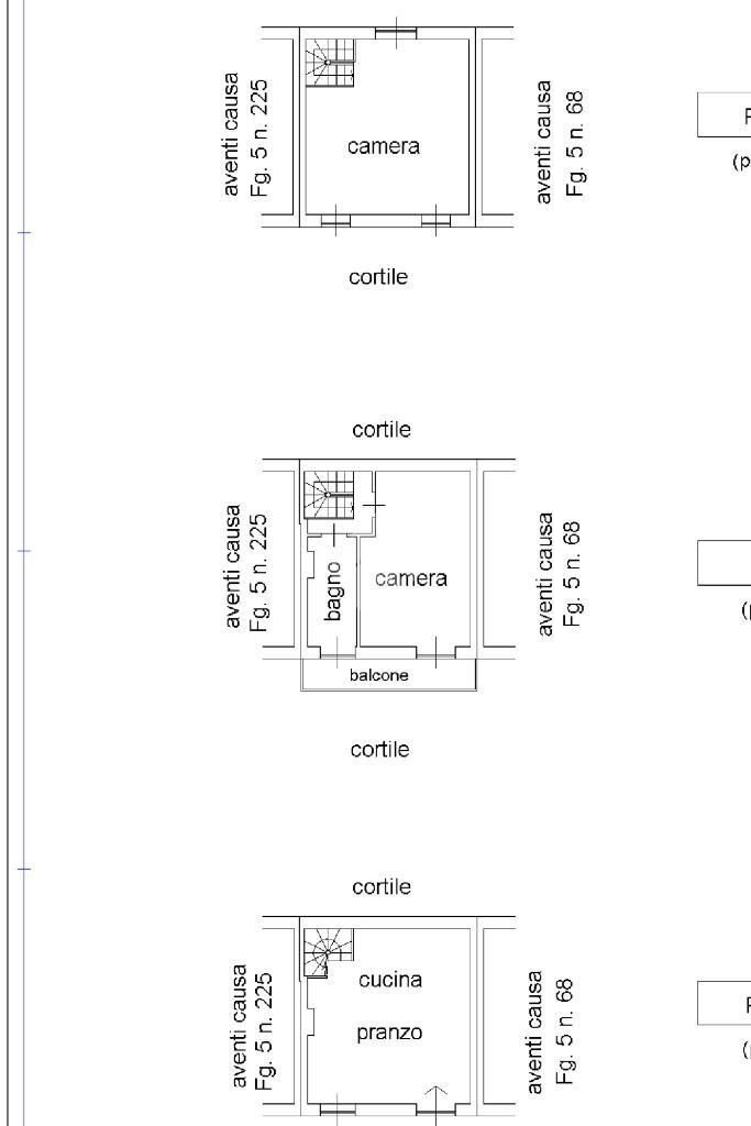 Semi-detached house Via Fasella, San Raffaele Cimena - floor plans 1