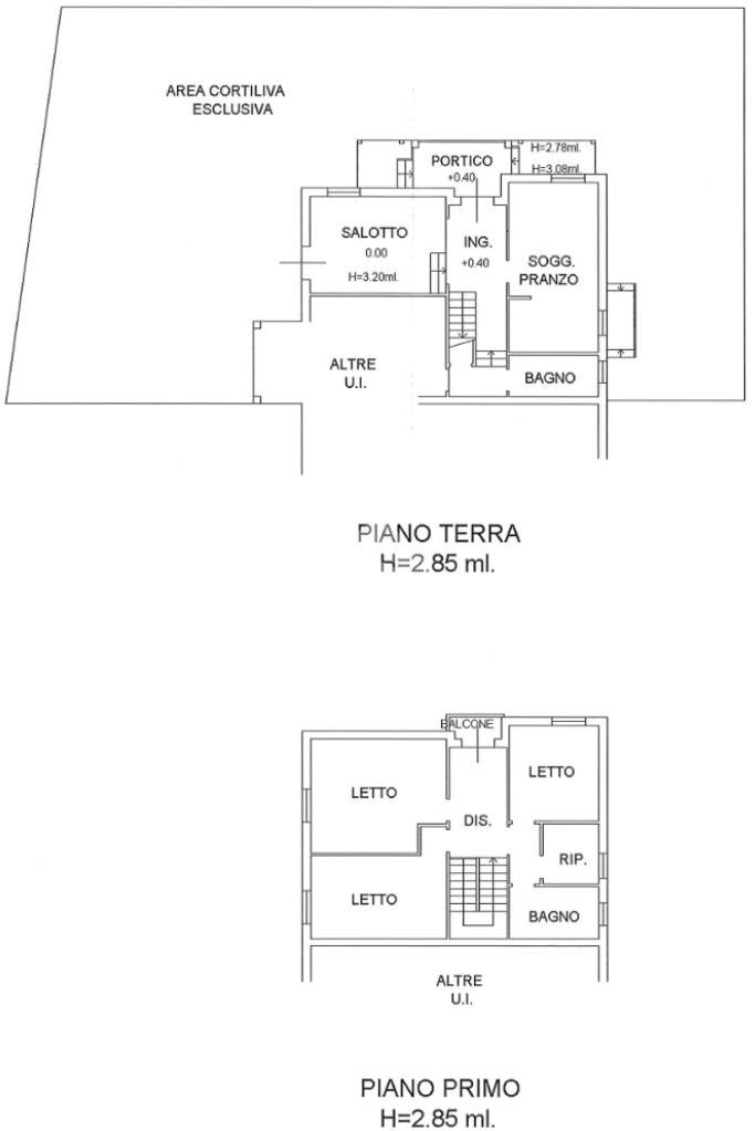 Casa semi indipendente Via Borgotorto, Campegine - planimetria 1