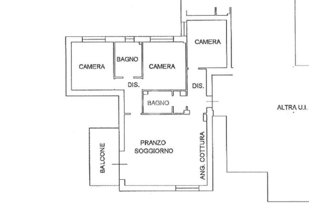Four-room apartment Via Ilaria Alpi, Novellara - floor plans 1