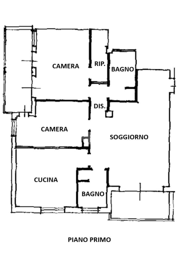 Trilocale Via Roma, Zola Predosa - planimetria 1