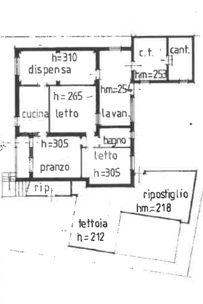 Porzione di casa Via Ragazzena, Cervia - planimetria 1