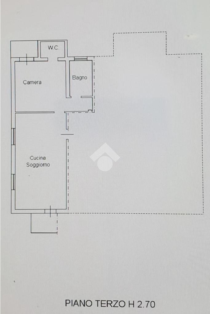 Bilocale Via Achille Torelli, Rimini - planimetria 1