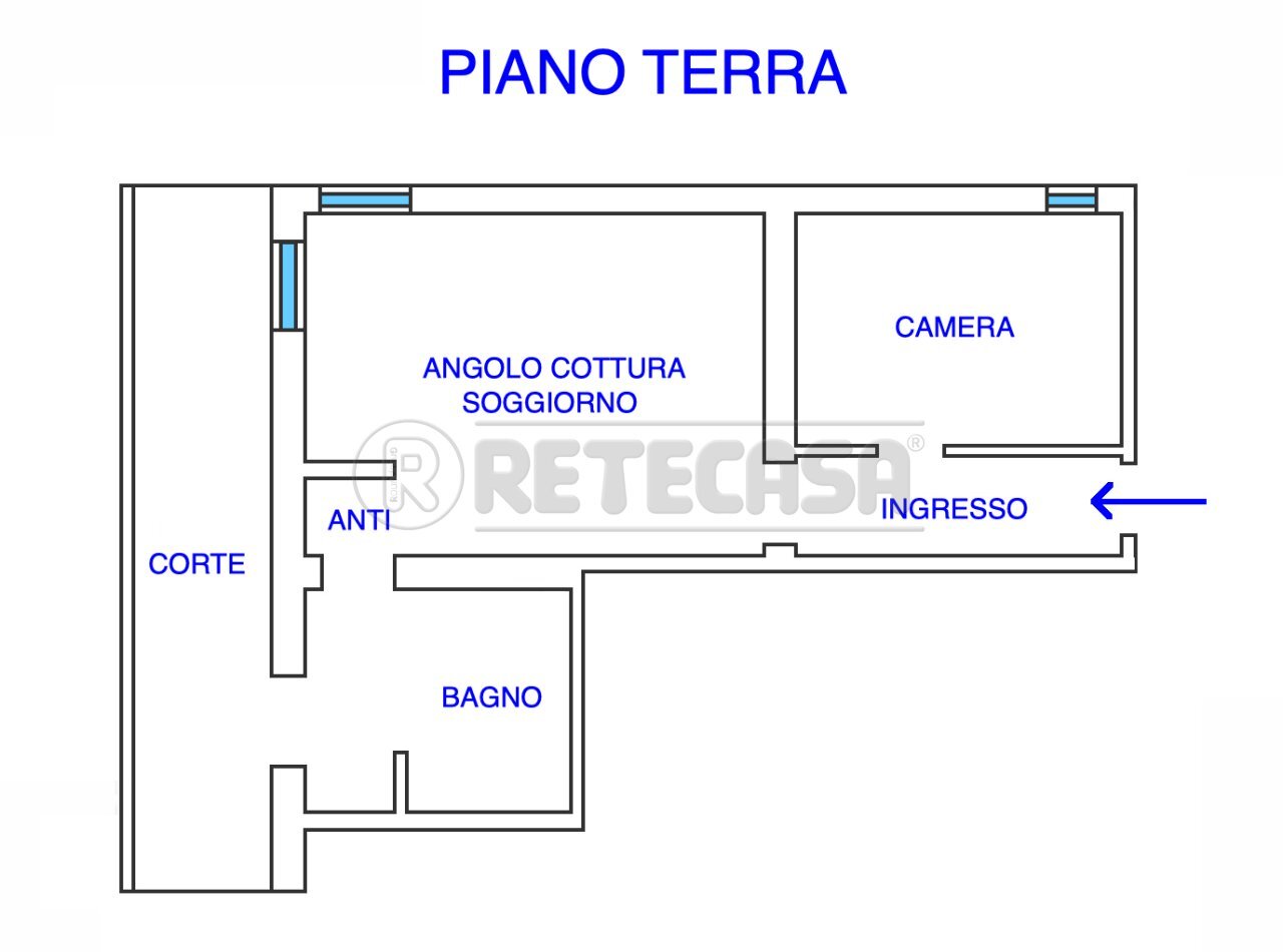 PLANIMETRIA - Trilocale Borgo Udine 7, Palmanova - planimetria 1