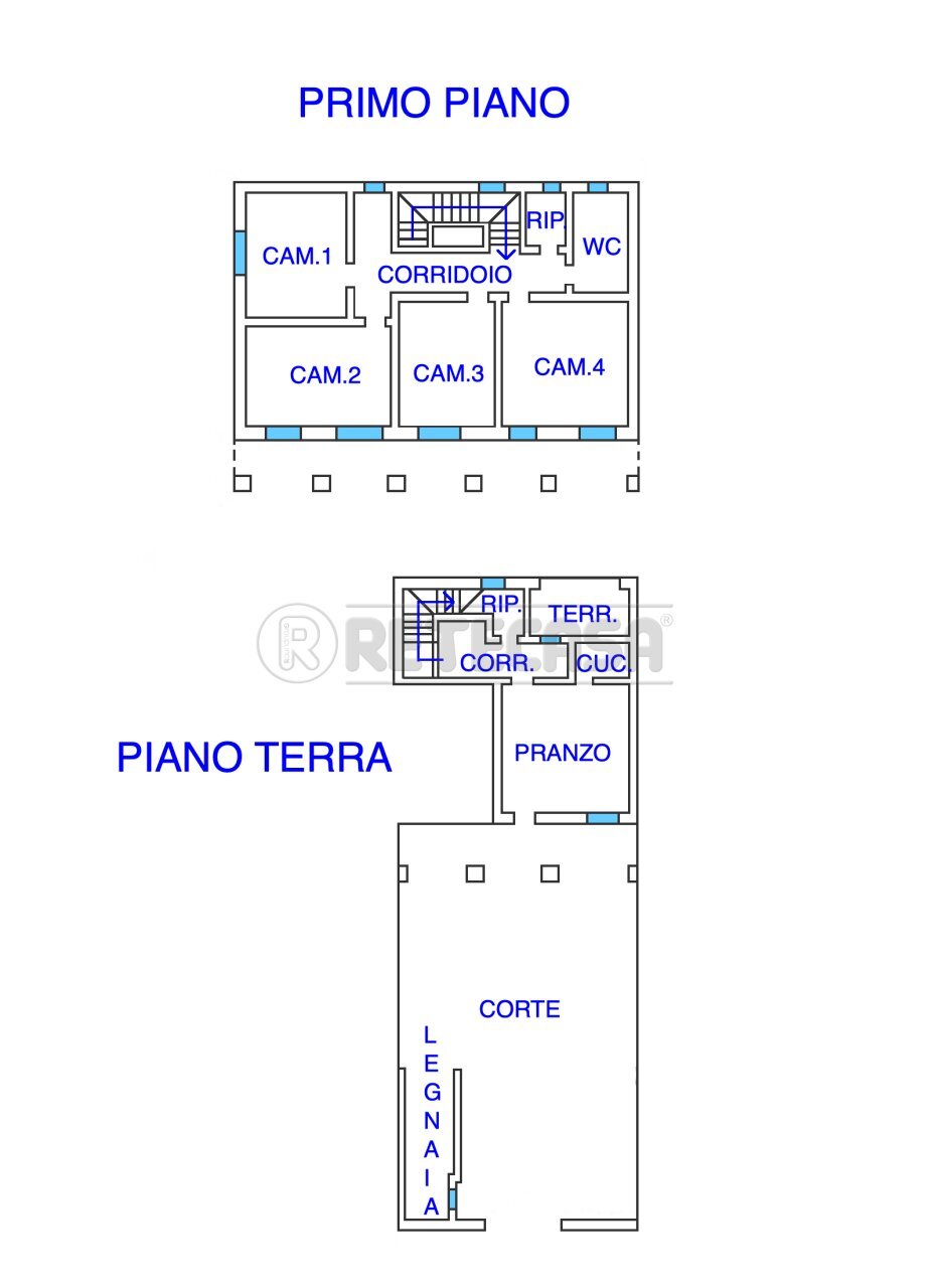 PLANIMETRIA - Villa a Schiera VIALE MARCONI 168, Torviscosa - planimetria 1