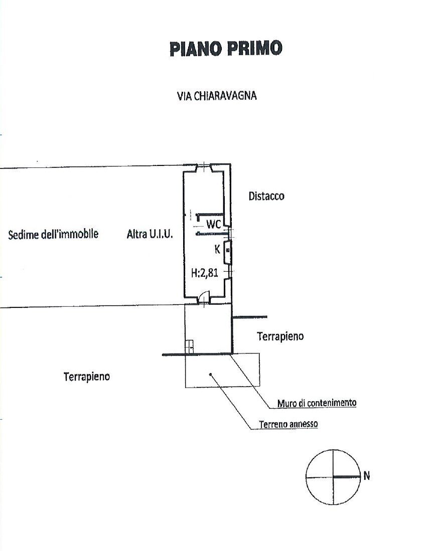 planimetria_page-0001 (1).jpg - One-room apartment Via Chiaravagna, Genova (neighborhood Sestri Ponente) - floor plans 1