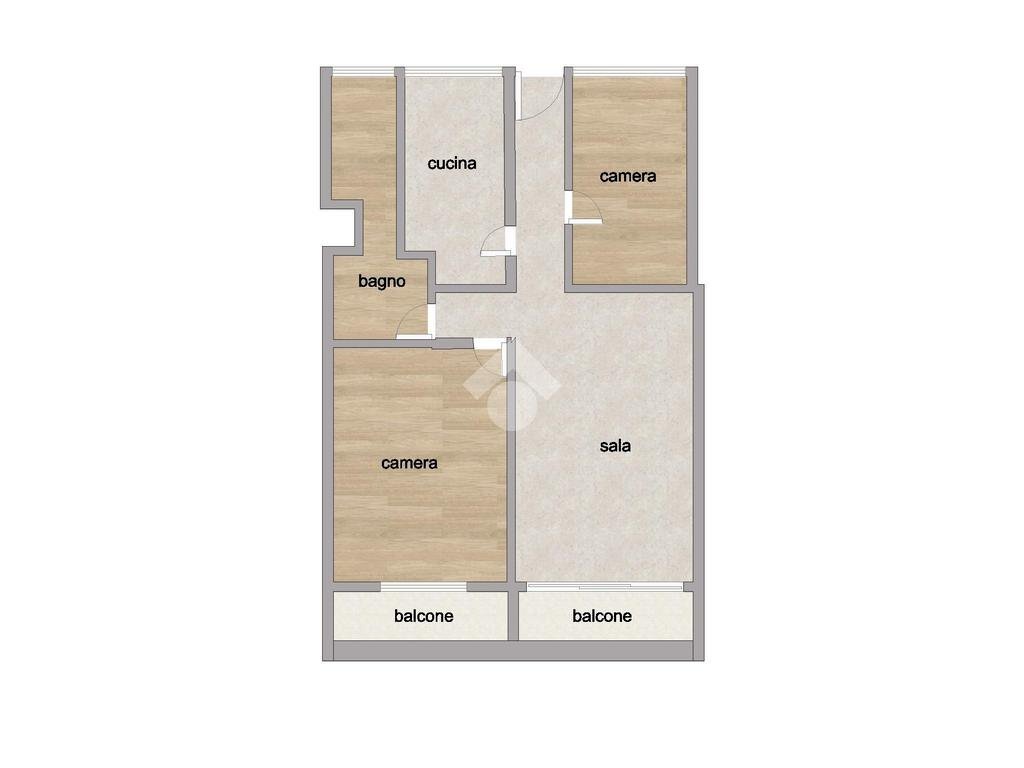 Three-room apartment Via Francesco Cilea, Milano (neighborhood Gallaratese) - floor plans 1