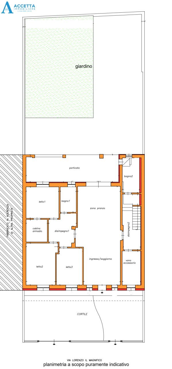 planimetria - Villa Via Lorenzo il Magnifico, Taranto - floor plans 1