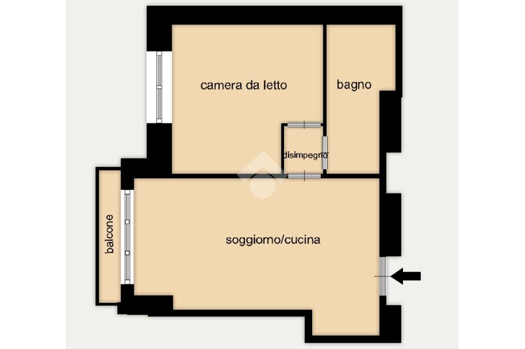 Two-room apartment Viale Argonne, Milano (neighborhood Città Studi) - floor plans 1