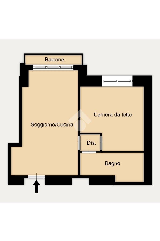 Two-room apartment Viale Argonne, Milano (neighborhood Città Studi) - floor plans 1