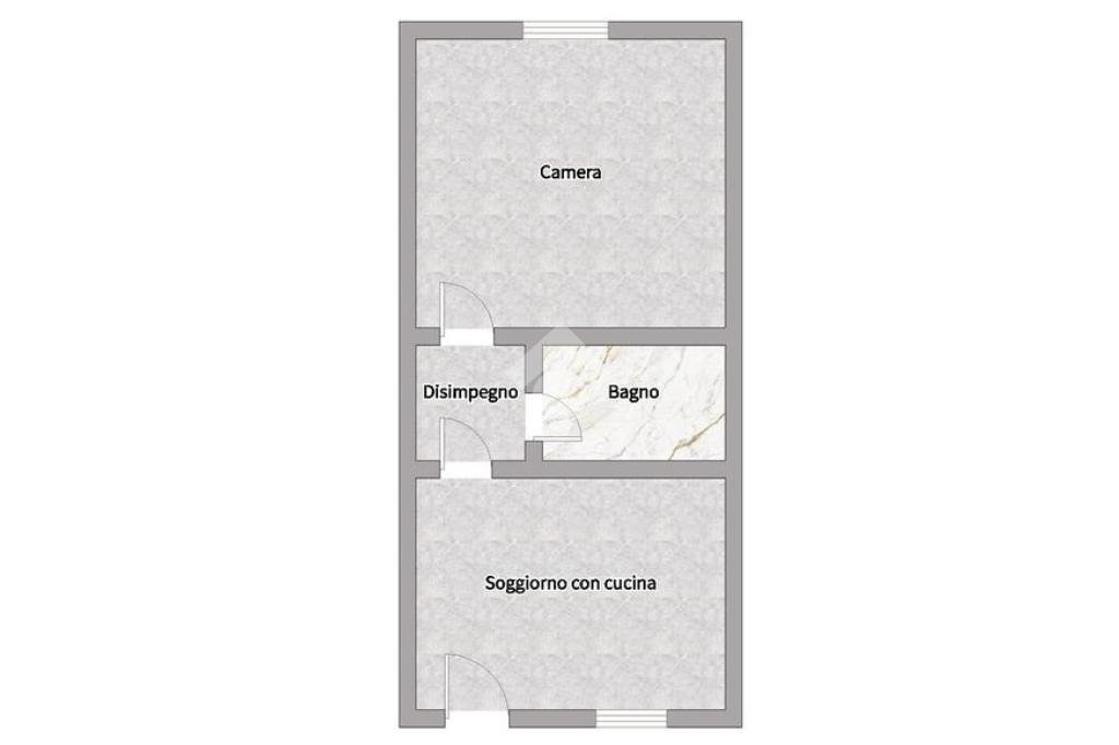 Bilocale Via genova thaon di revel, Milano (zona Isola) - planimetria 1