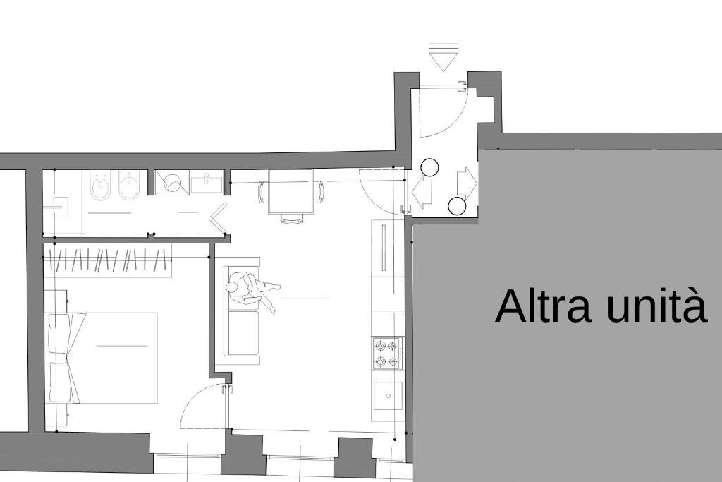 Bilocale Corso 22 Marzo, Milano - planimetria 1