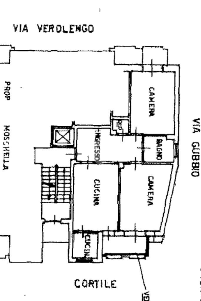 Trilocale Via verolengo, Torino (zona Madonna Campagna) - planimetria 1