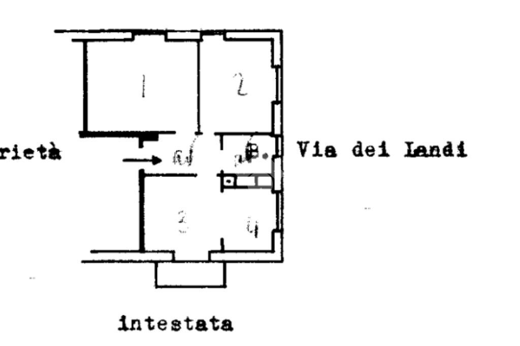 Appartamento Via Dei Landi, Genova (zona Sampierdarena) - planimetria 1