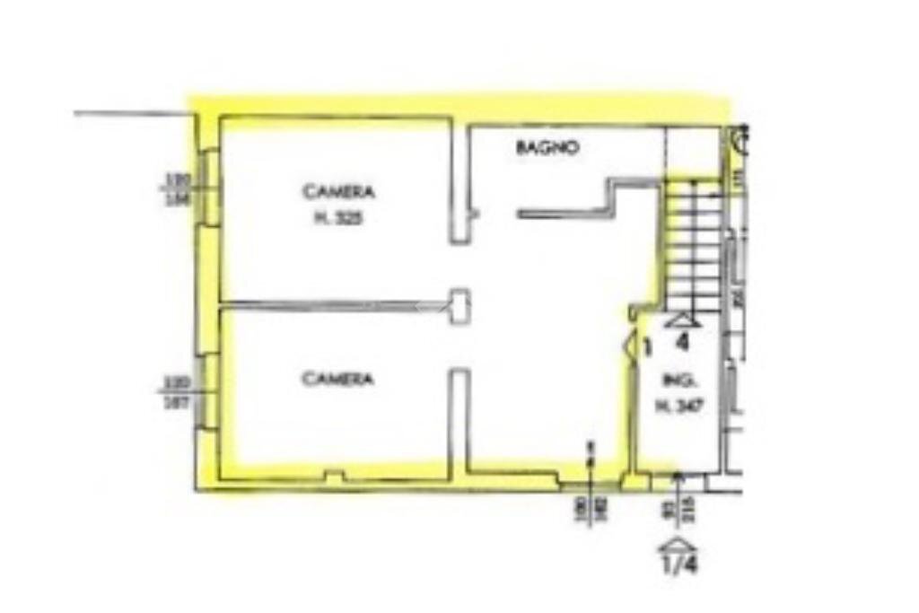 Office via del Milliario, Bologna (neighborhood Battindarno) - floor plans 1