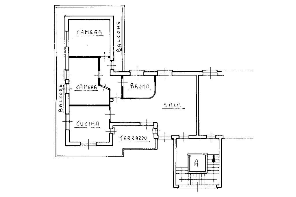 Quadrilocale Via Bra, Cervere - planimetria 1