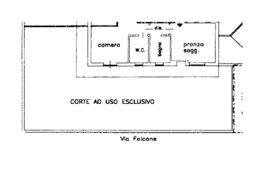 Bilocale Via Falcone, Avigliana - planimetria 1