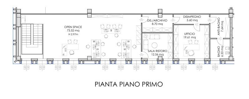 Ufficio via Emilia, Ozzano dell'Emilia - planimetria 1
