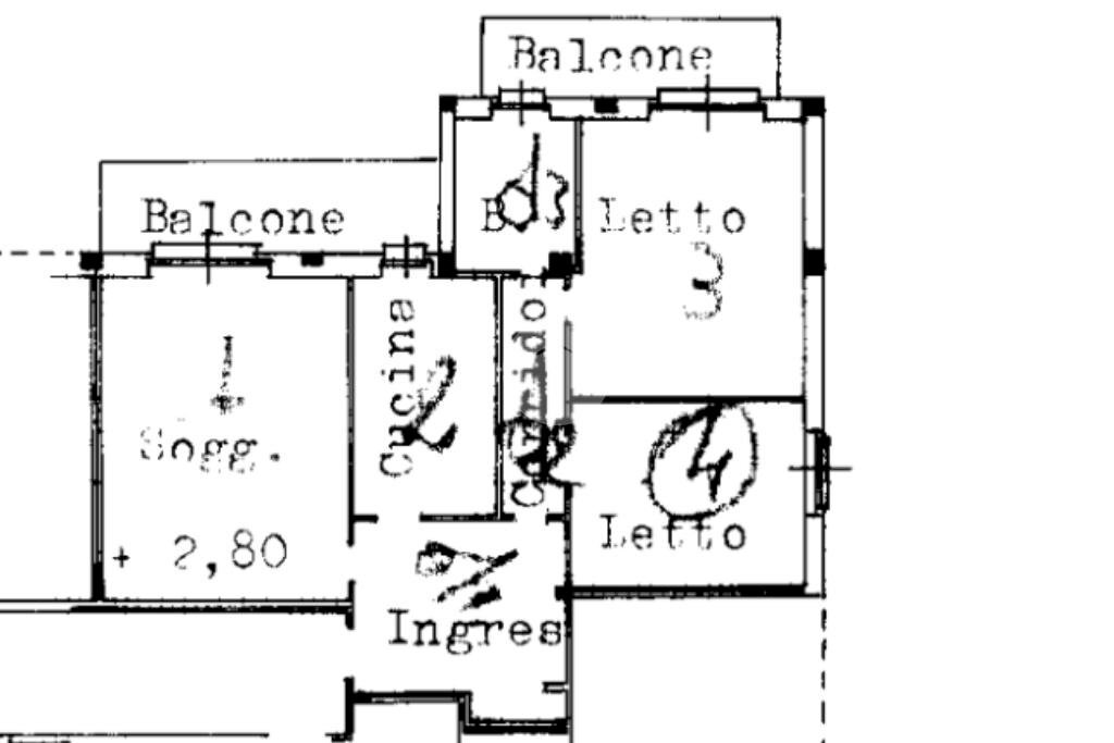 Quadrilocale Via Giacomo Matteotti, Andorno Micca - planimetria 1