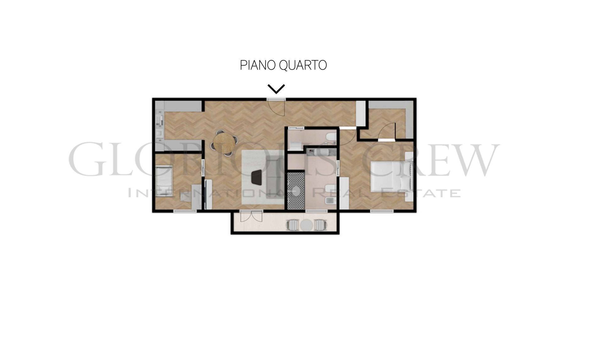 Foto 22 - Trilocale Via Giovanni da Cermenate, Milano - planimetria 1