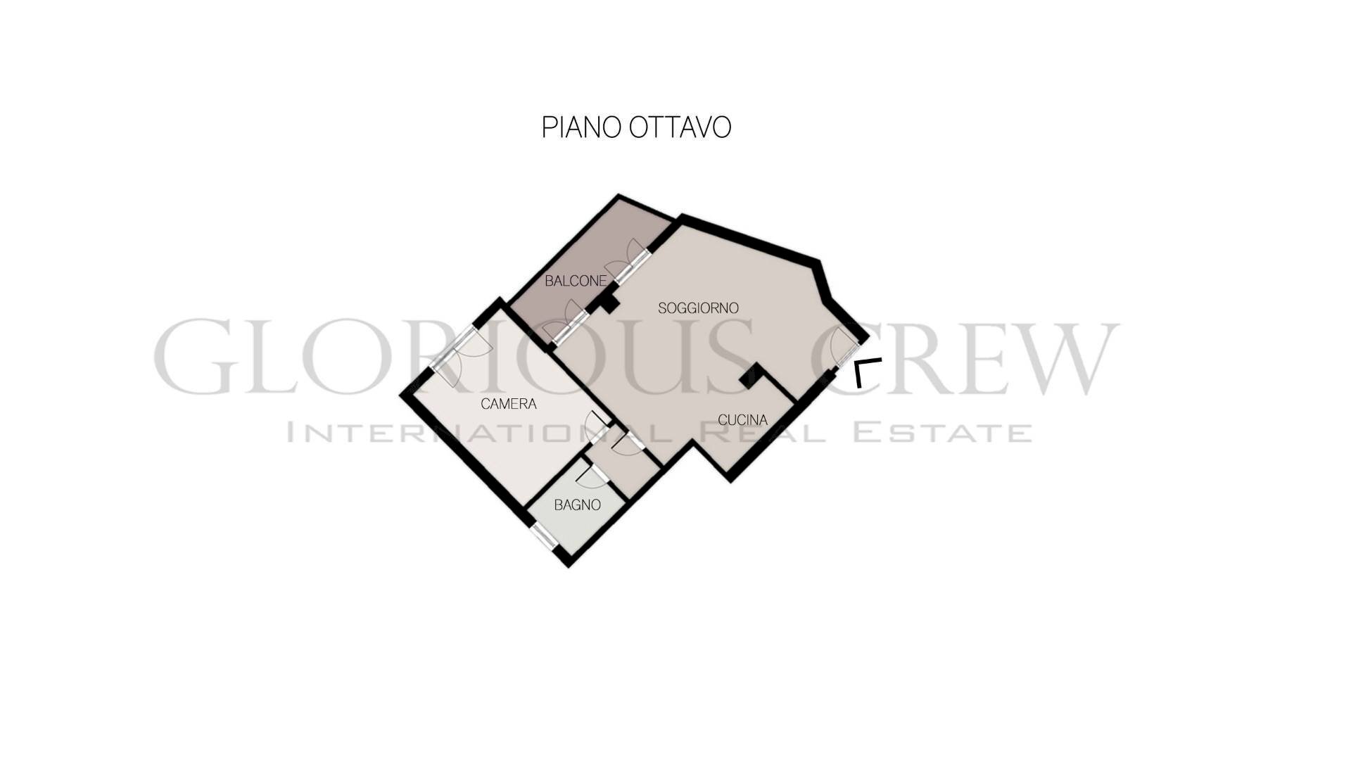 Foto 13 - Bilocale Viale Papiniano, Milano - planimetria 1