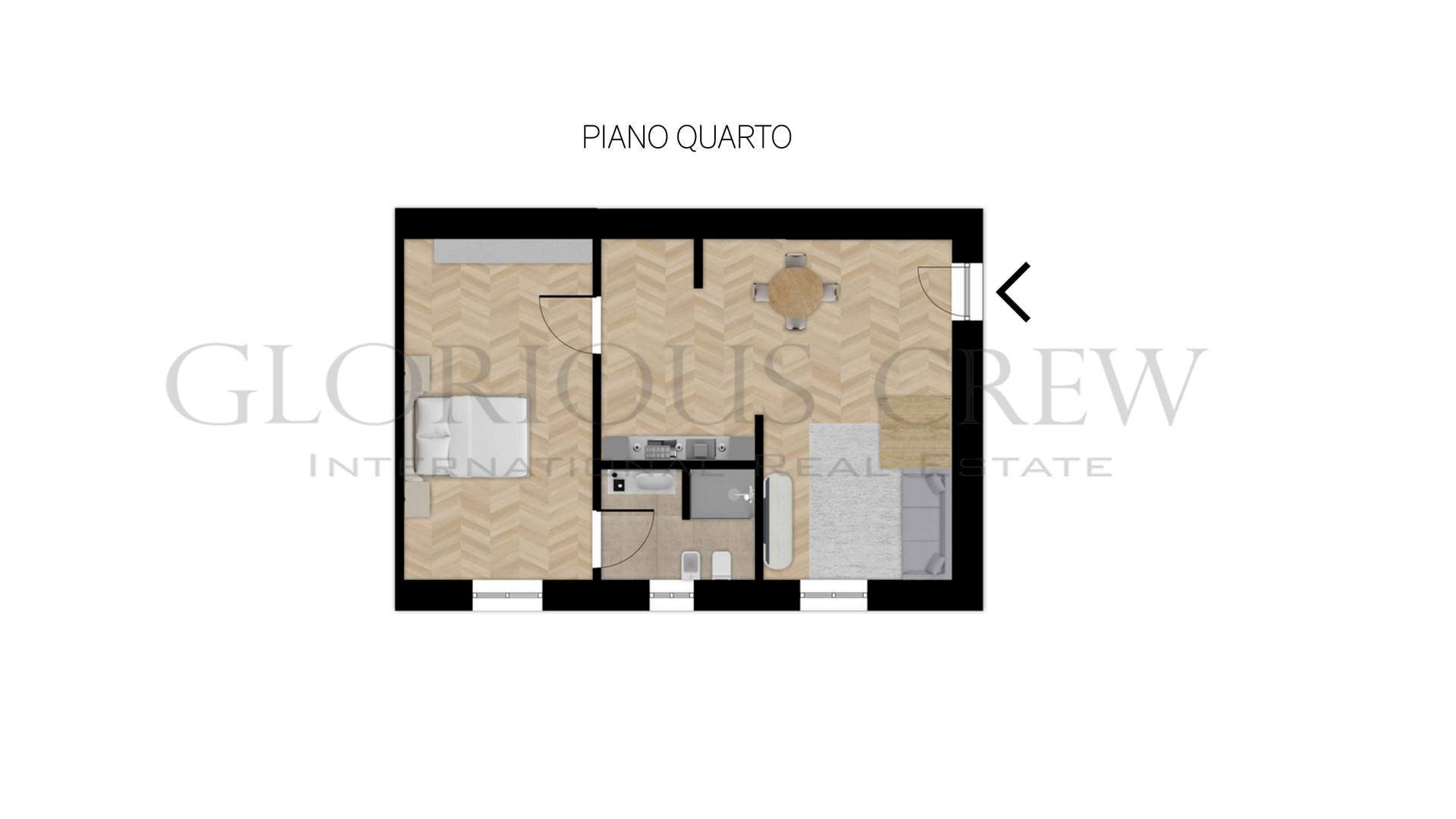 Foto 13 - Bilocale Via Gessi, Milano - planimetria 1