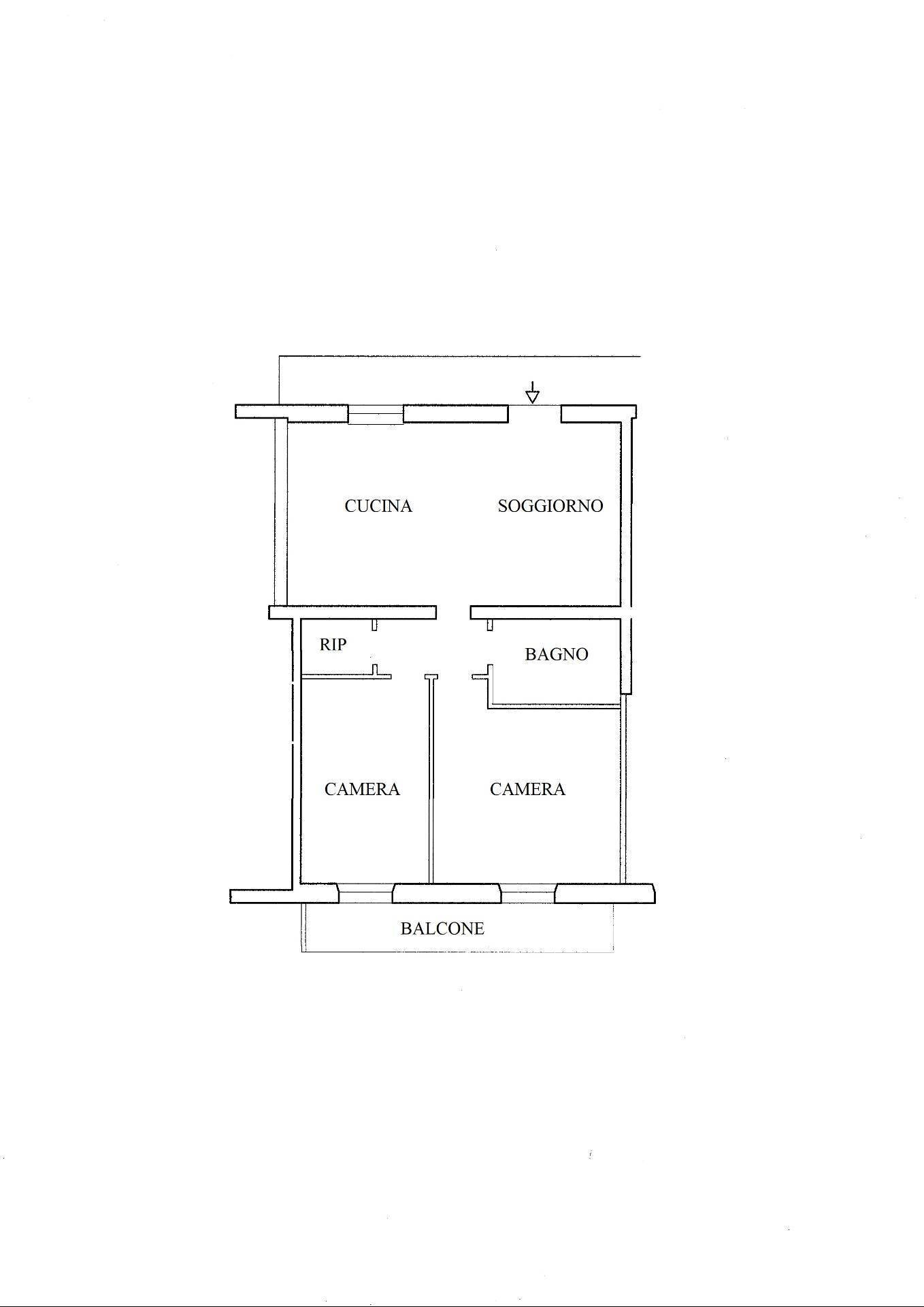 Foto 18 - Appartamento Sellano, Sellano - planimetria 1