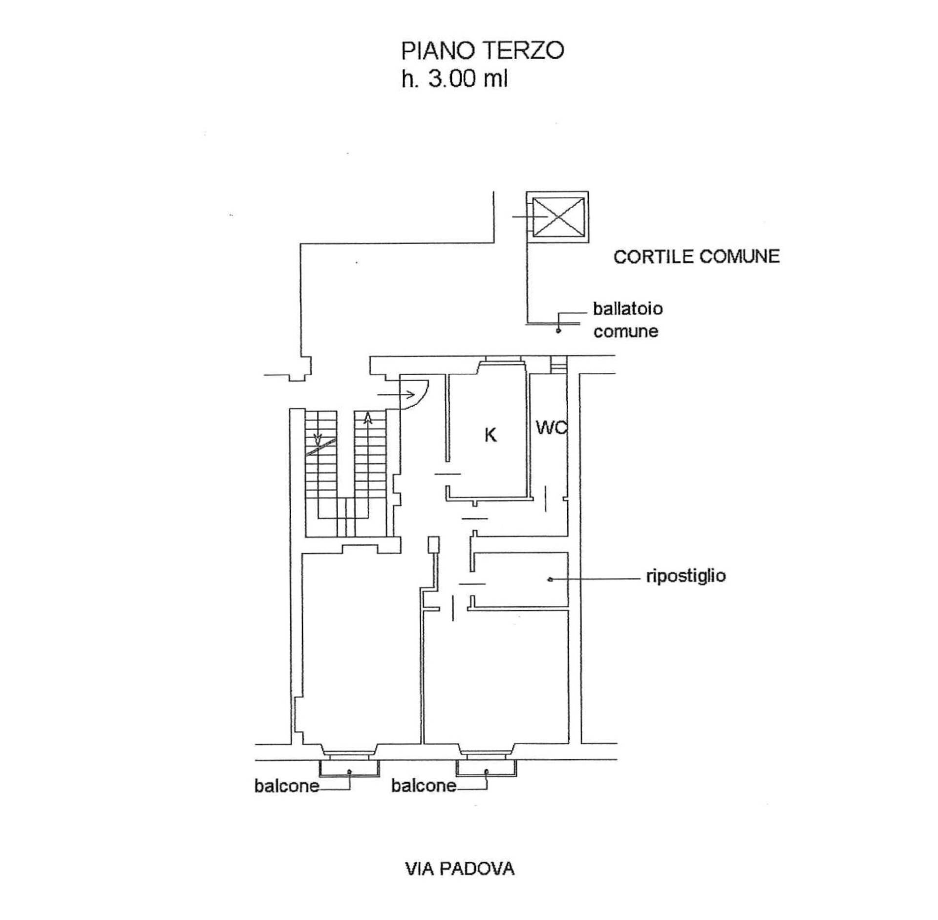 Foto 32 - Trilocale Via Cecilio Stazio
 
11, Milano - planimetria 1