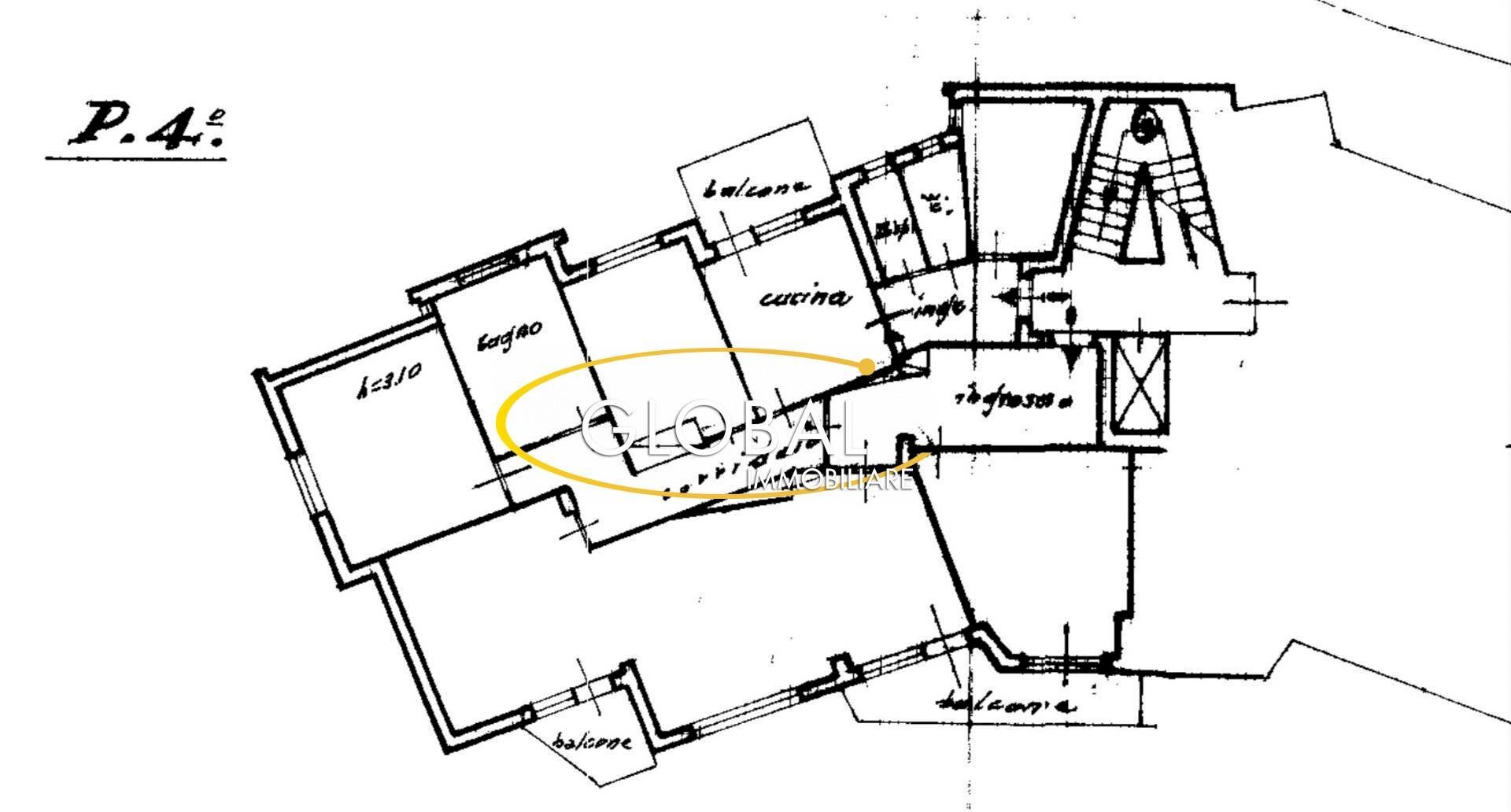 Foto 21 - Attic Via Panoramica, Ancona - floor plans 1