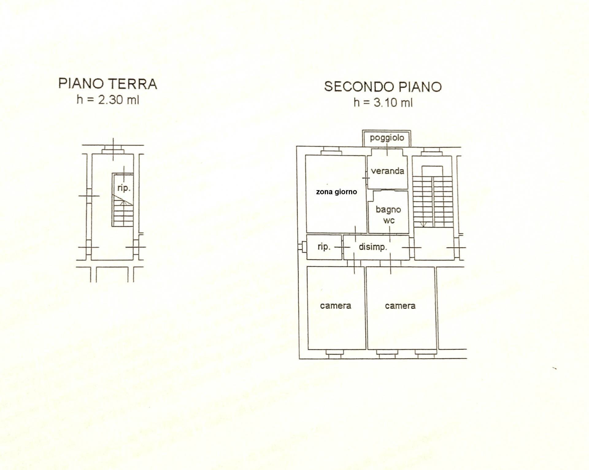 Foto 32 - Trilocale Monfalcone - planimetria 1