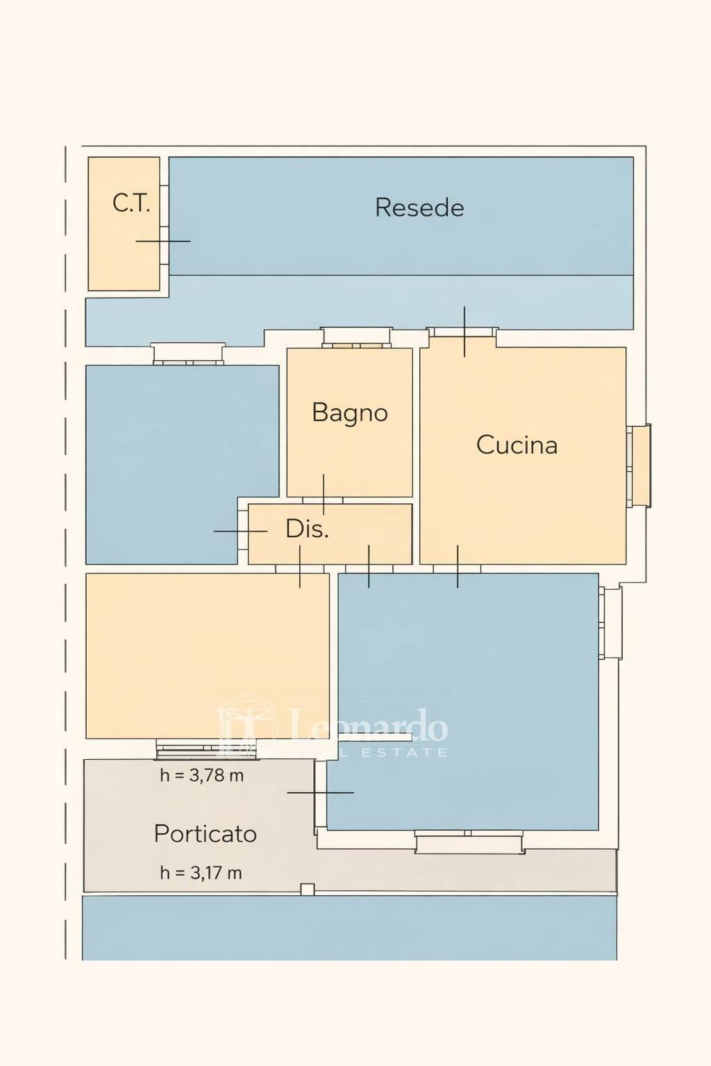 Foto 3 - Appartamento via dean benedetti, Viareggio - planimetria 1