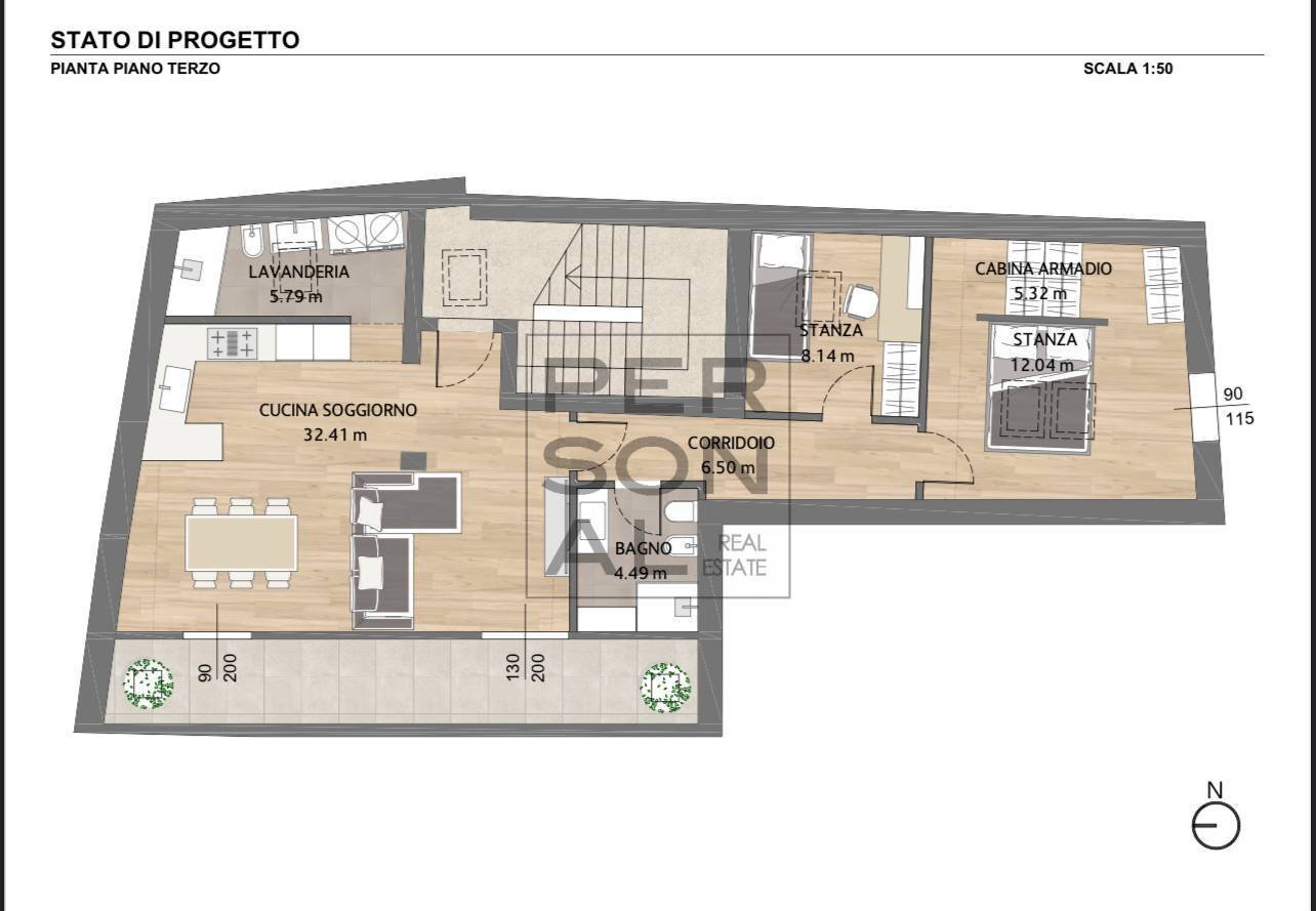Foto 3 - Appartamento Trento - planimetria 1