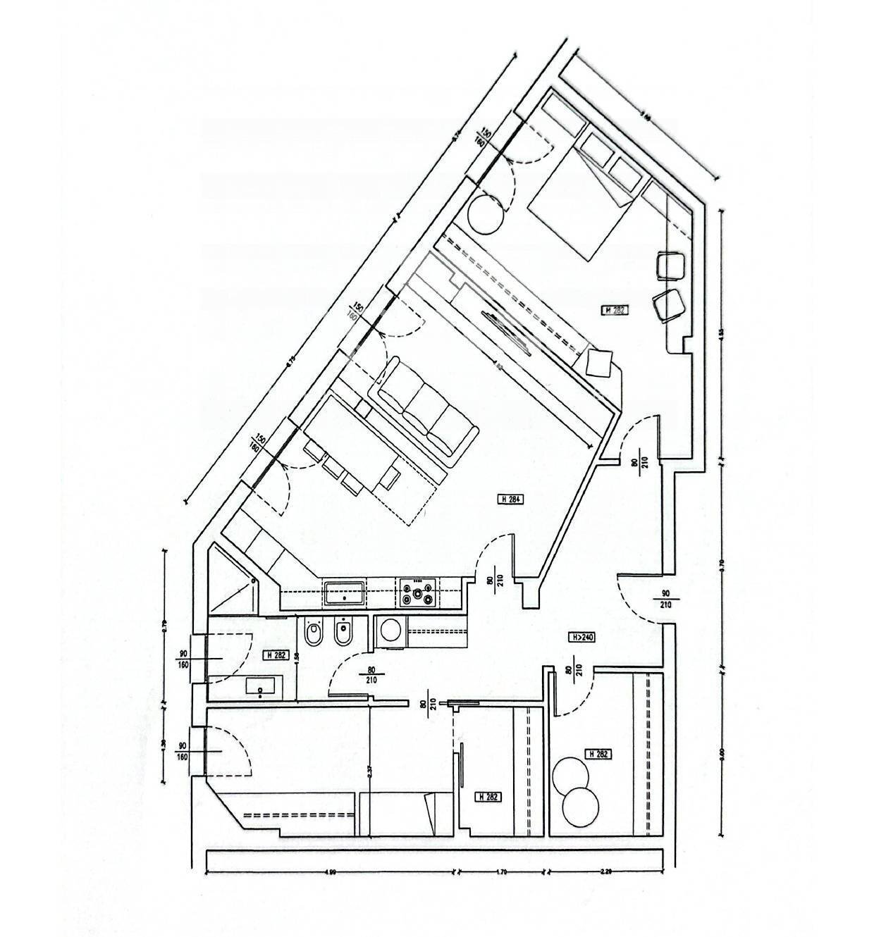 Foto 22 - Appartamento Viale Luigi Spellanzon, Conegliano - planimetria 1