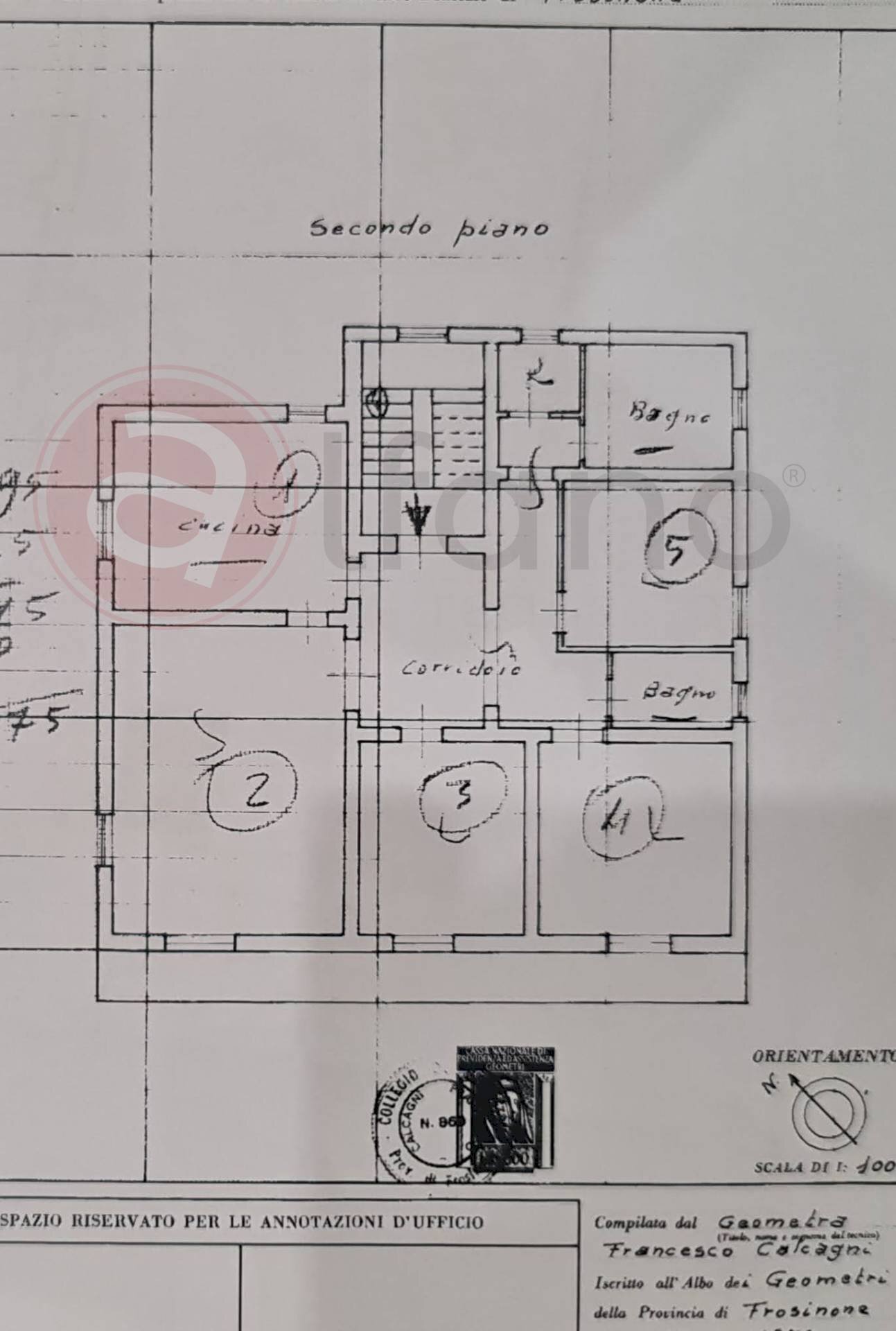 Foto 37 - Casa semi indipendente Via Magni, Arce - planimetria 1